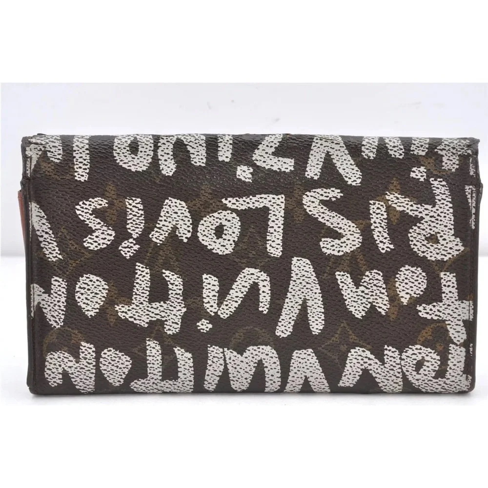 Louis Vuitton Stephen Sprouce White Graffiti Monogram Wallet